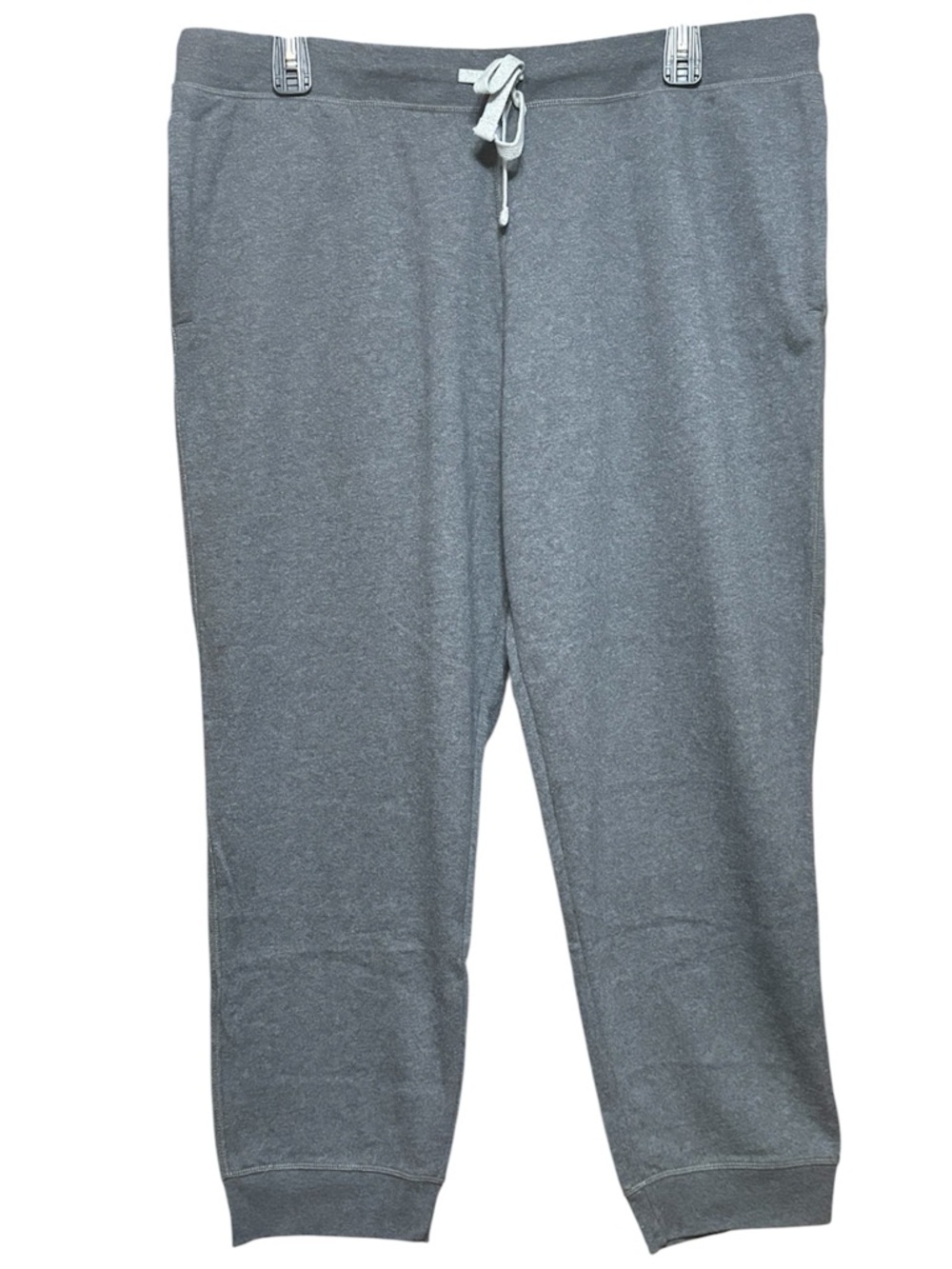 Nautica Men's Heather Gray Drawstring Joggers with back Zipper Pocket XXL